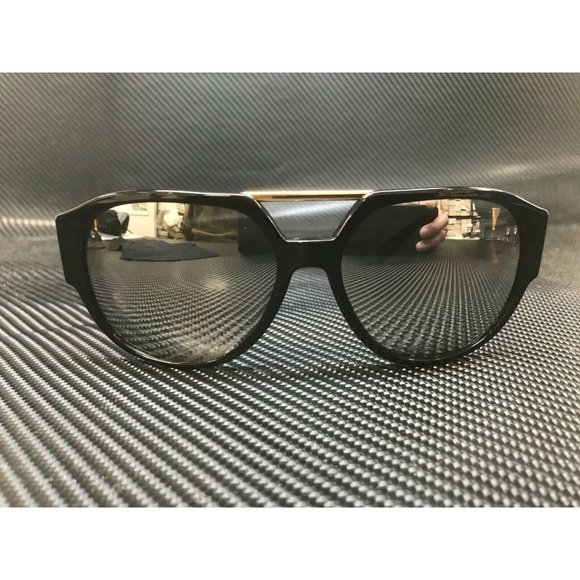 Versace Black Mirror Men's 58mm Sunglasses - Picture 2 of 4